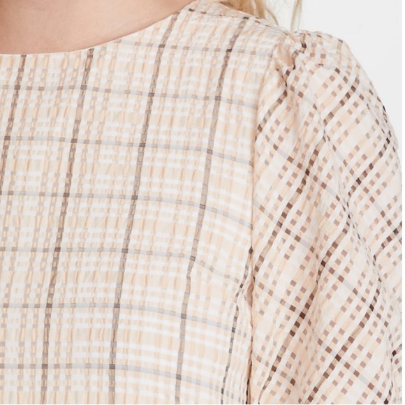 NWT English Factory Plaid Midi Dress - Picture 2 of 16